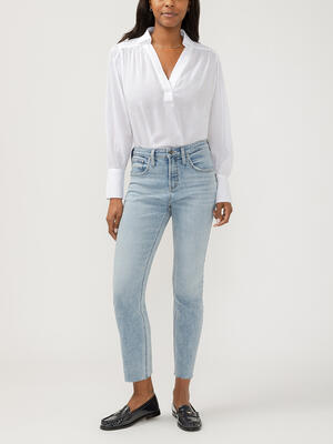 Beau High Rise Slim Leg Jeans