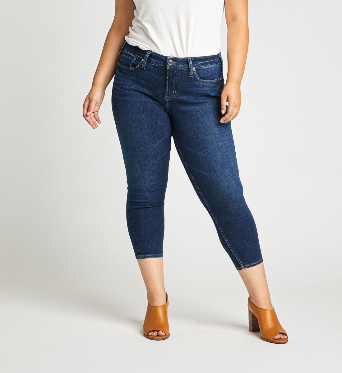 silver plus size pants