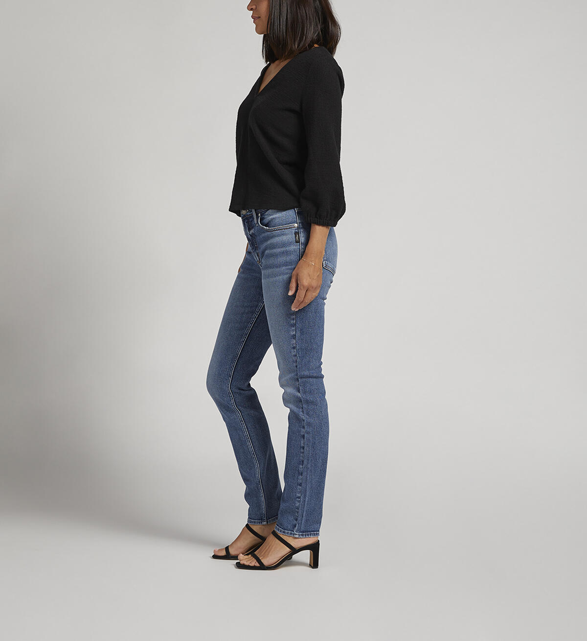 Most Wanted Mid Rise Straight Leg Jeans, Indigo, hi-res image number 2