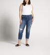 Boyfriend Mid Rise Slim Leg Jeans Plus Size, , hi-res image number 0