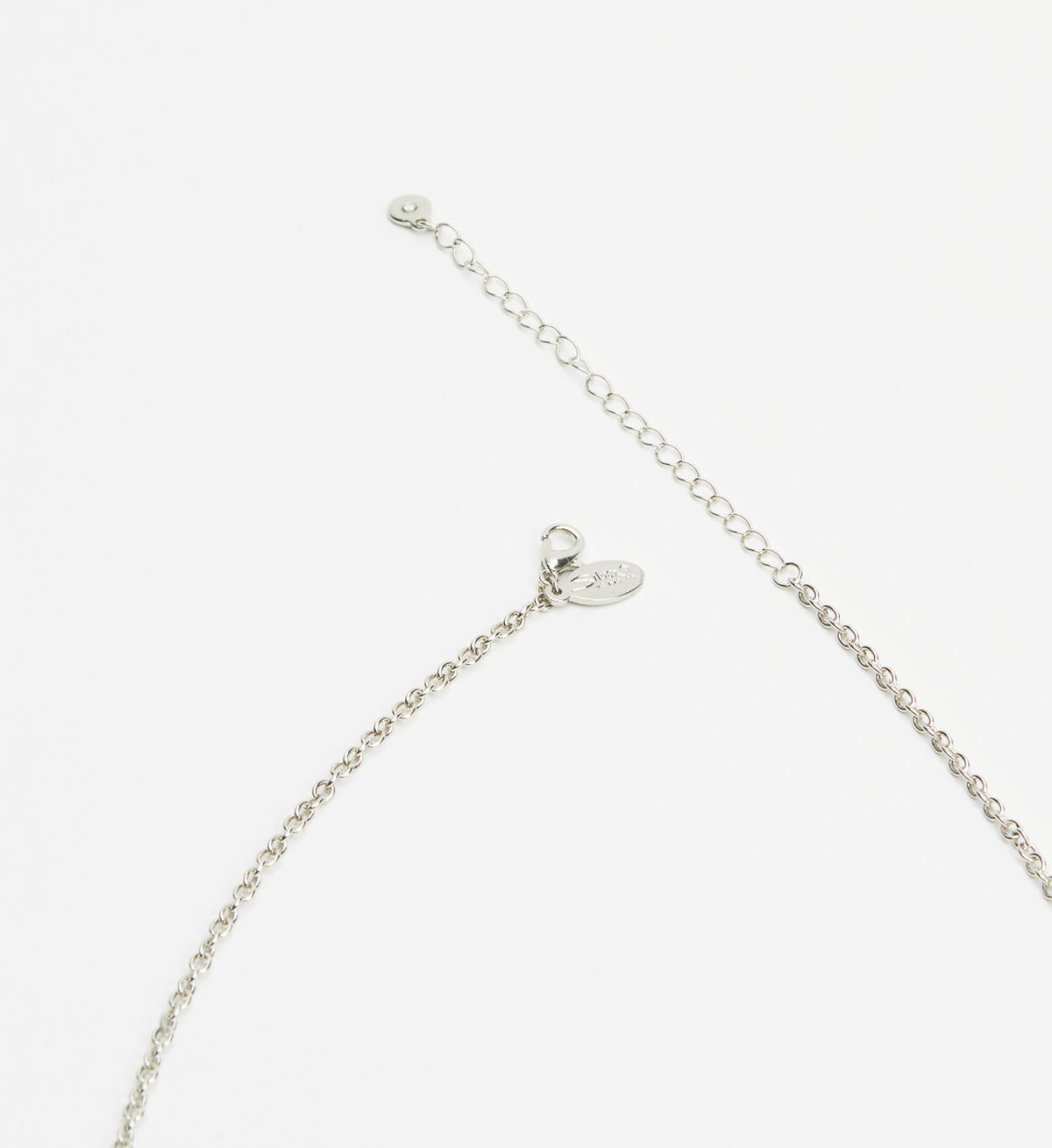 Long Cluster Charm Necklace, Silver, hi-res image number 2
