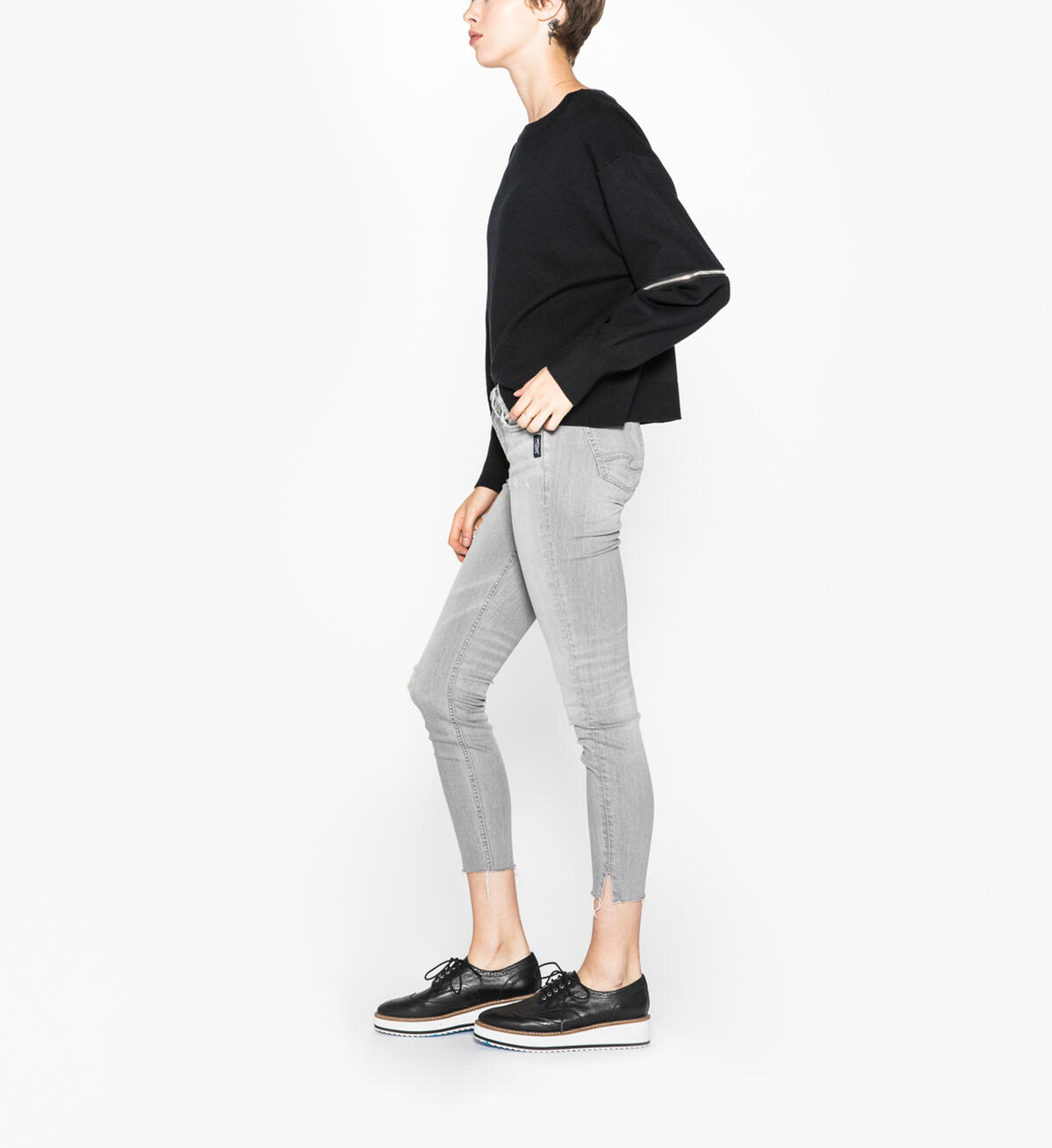 Aiko Ankle Skinny Grey Wash, , hi-res image number 1