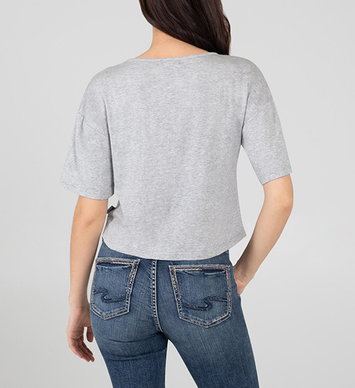 Slub Jersey Tie-Front Tee, , hi-res image number 1