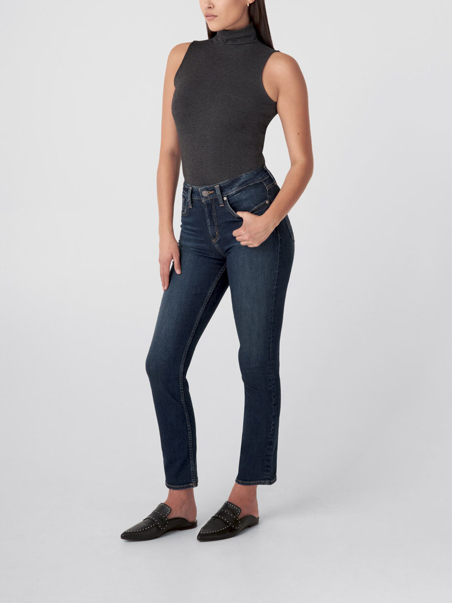 Avery High Rise Straight Leg Jeans 