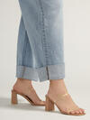 Baggy Mid Rise Wide Leg Cropped Jeans Plus Size, , hi-res image number 3