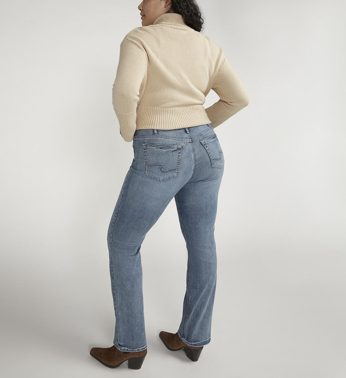 Suki Mid Rise Slim Bootcut Jeans Plus Size, , hi-res image number 1