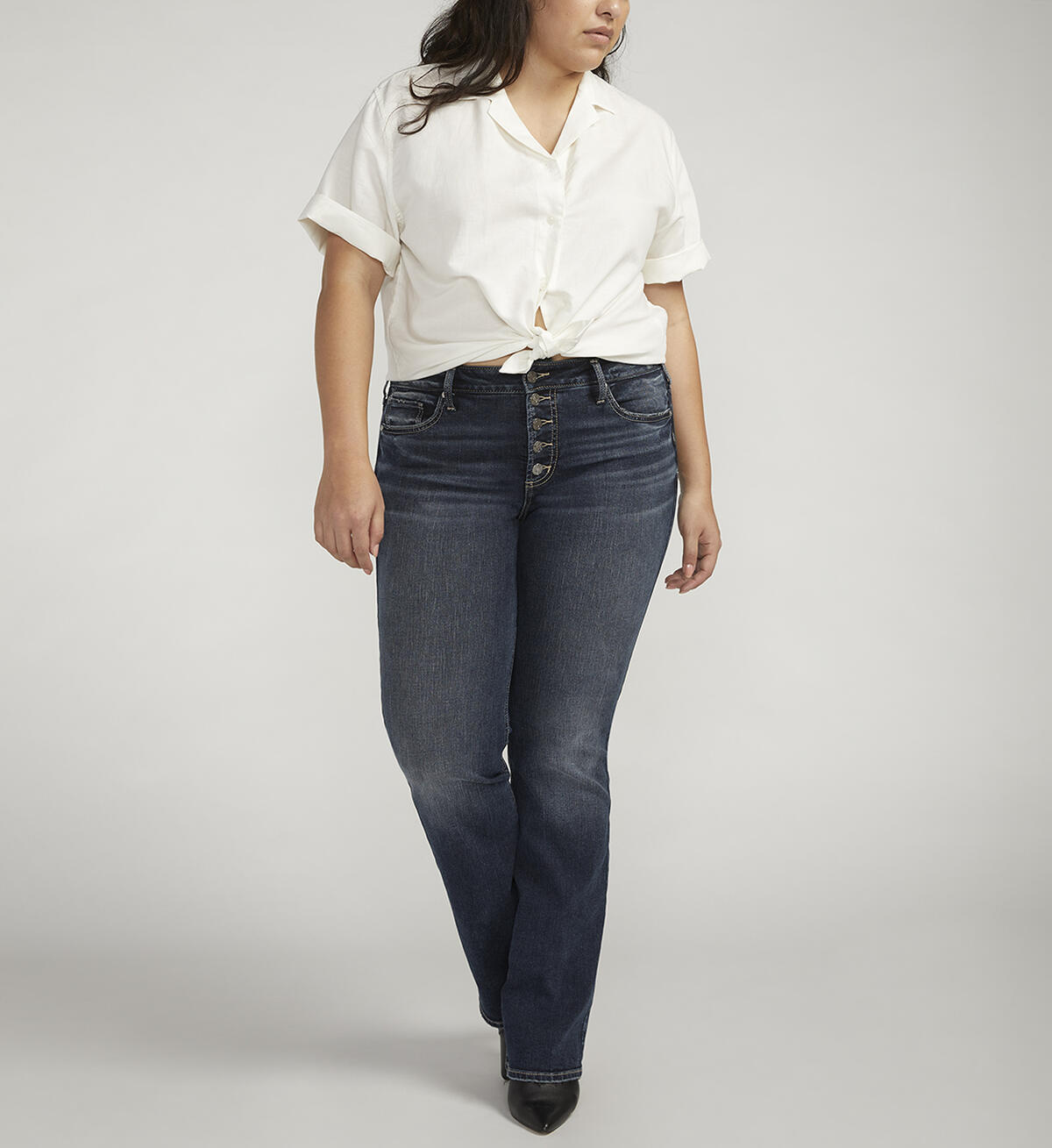 Suki Mid Rise Bootcut Jeans Plus Size, , hi-res image number 4