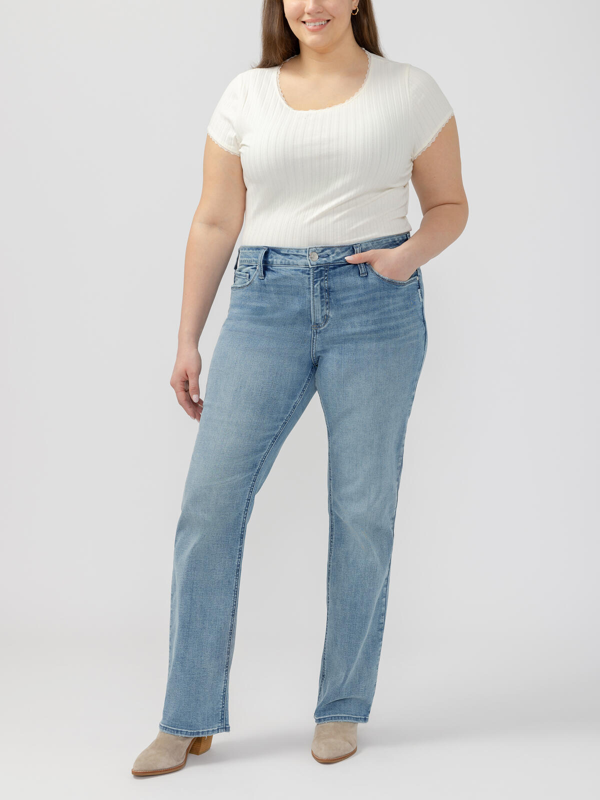 Elyse Slim Bootcut Jeans image number 0