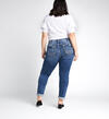 Boyfriend Mid Rise Slim Leg Jeans Plus Size, Indigo, hi-res image number 1