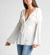Sally Lace-Trim Peasant Blouse, , hi-res image number 0