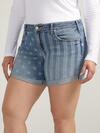 Boyfriend Mid Rise Americana Short Plus Size image number 3