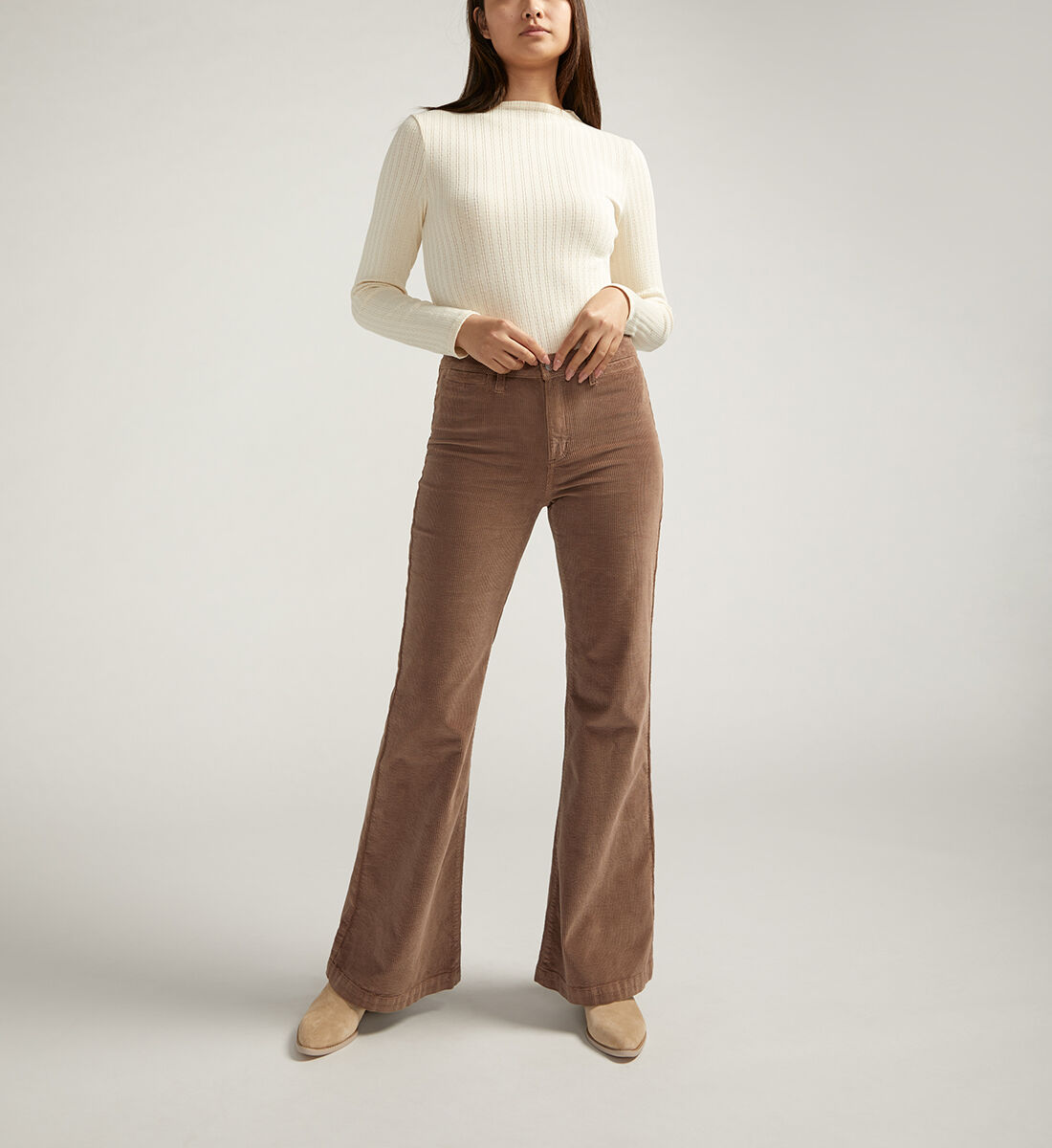 Corduroy flare jeans deals