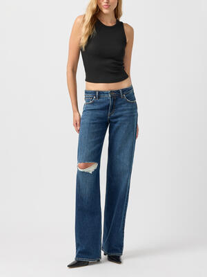 Loose & Low Straight Leg Jeans