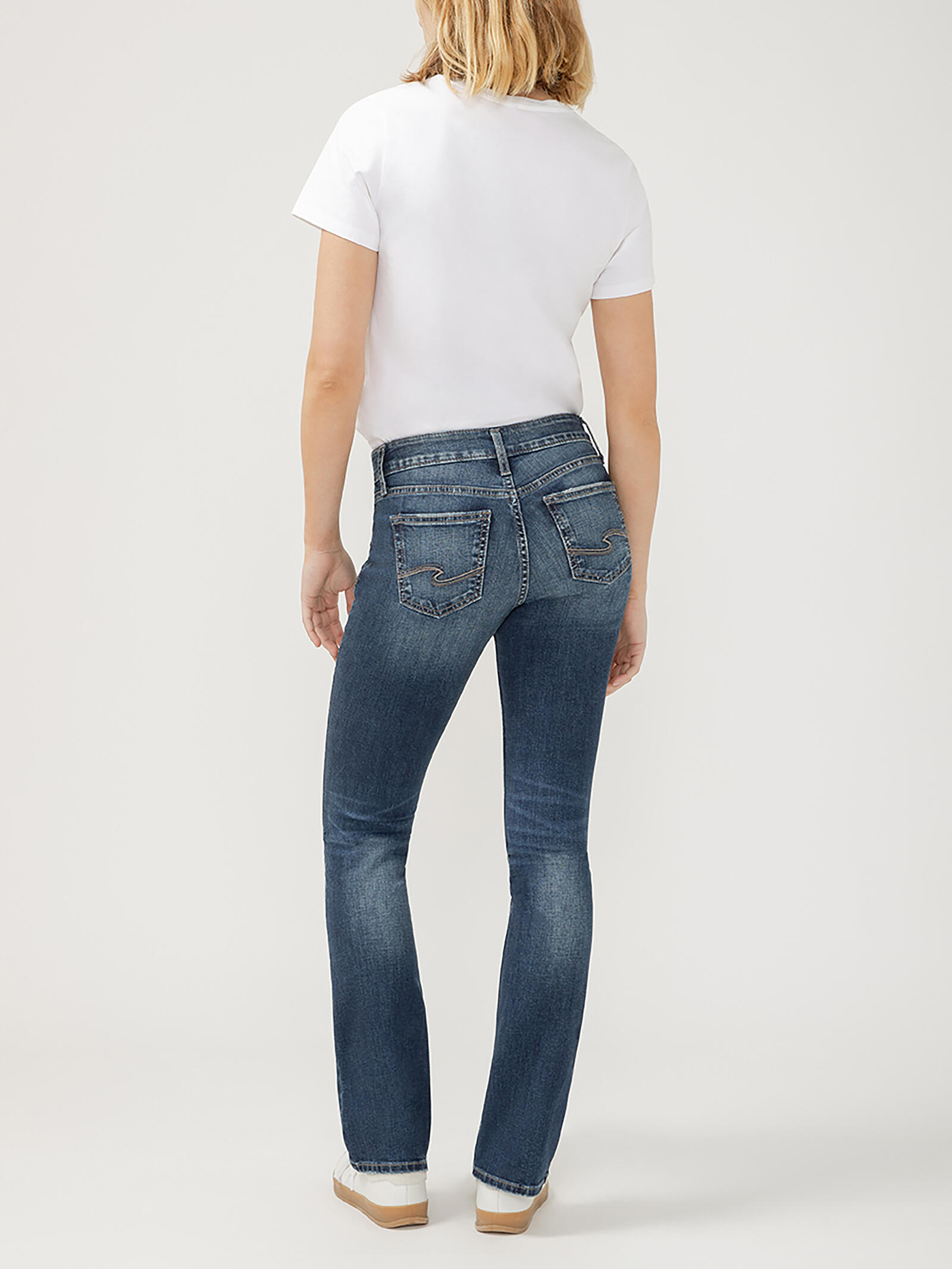 Buy Suki Mid Rise Slim Bootcut Jeans for USD Silver Jeans