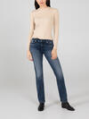 Elyse Mid Rise Straight Leg Jeans, , hi-res image number 0
