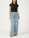 Wide Leg Knit Flex Jeans image number 0