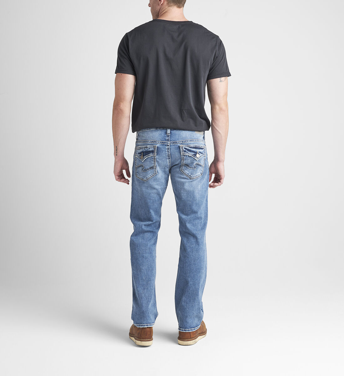 Zac Relaxed Fit Straight Leg Jeans Back