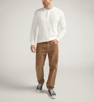 Eddie Classic Athletic Fit Tapered Leg Corduroy Pants