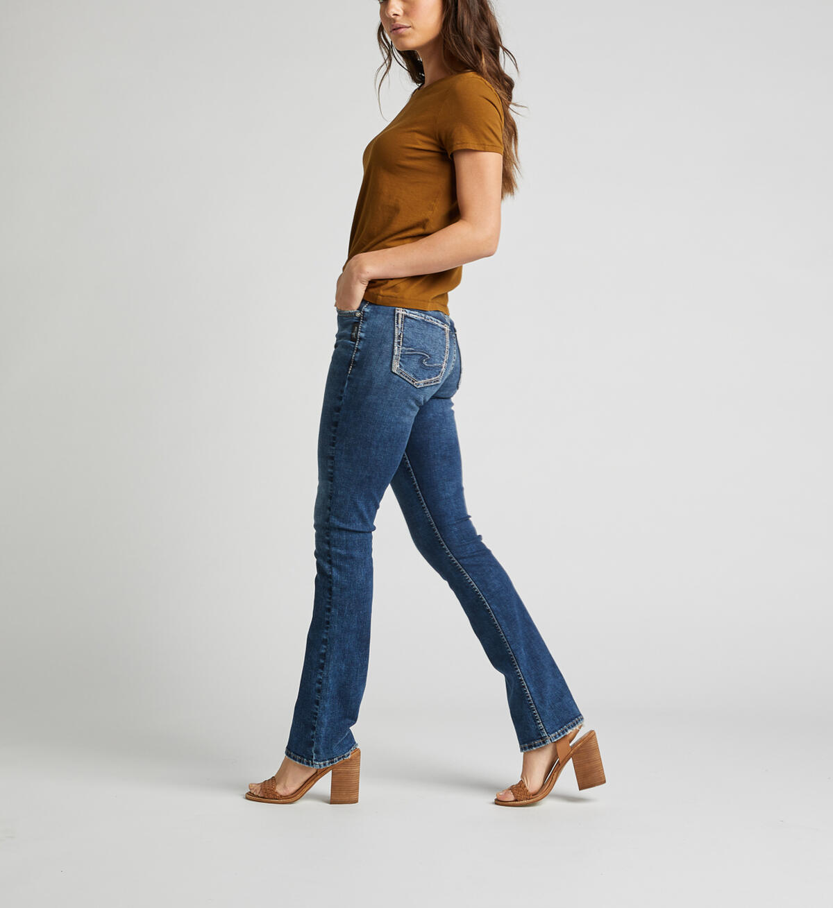 Avery High Rise Slim Bootcut Jeans, , hi-res image number 2