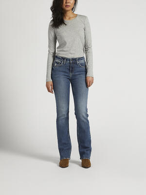 Suki Mid Rise Slim Bootcut Jeans