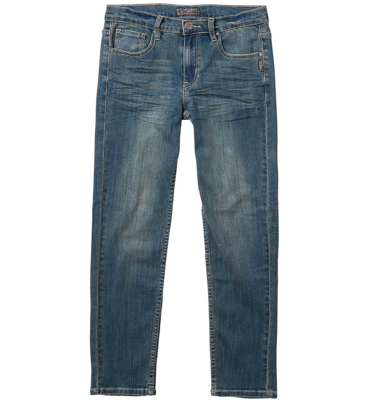 Nathan Skinny Jeans in Medium Wash (4-7), , hi-res image number 0