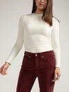 Suki Mid Rise Straight Leg Corduroy Pant, Bordeaux, hi-res image number 3