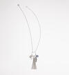 Silver-Tone and Blue Long Tassel Necklace, , hi-res image number 0