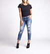 Boyfriend Mid Rise Slim Leg Jeans, Indigo, hi-res image number 3