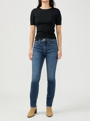 Beau High Rise Slim Leg Luxe Stretch Jeans