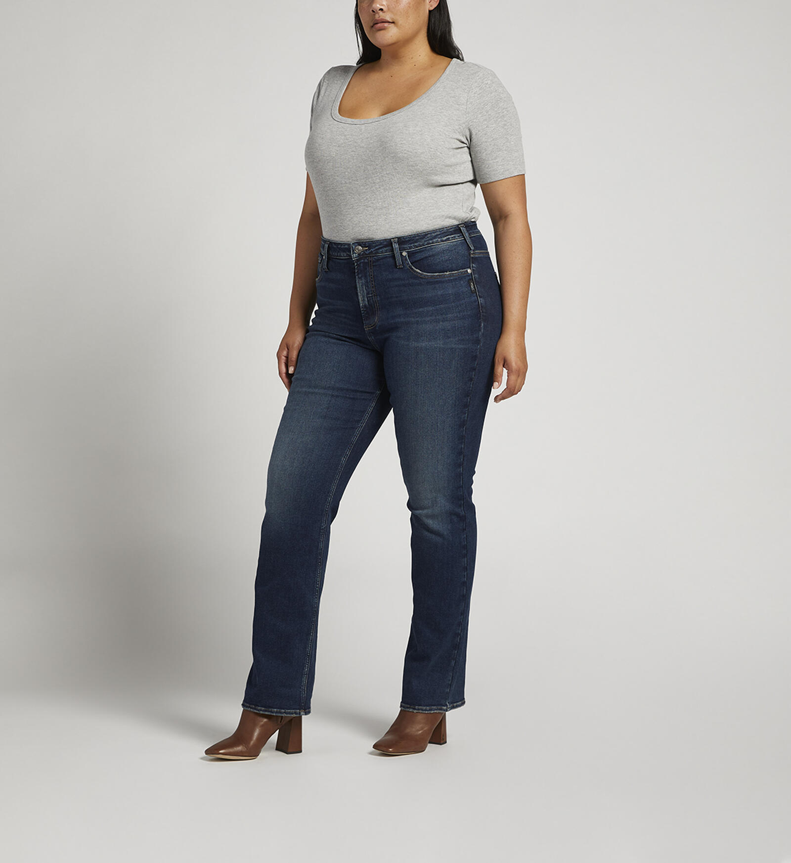 Buy Infinite Fit High Rise Bootcut Jeans Plus Size for USD 68.00