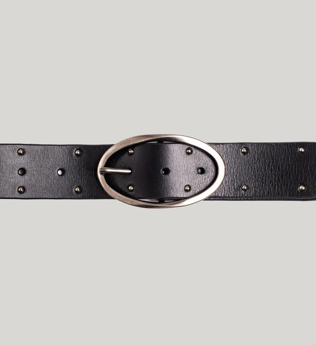 Womens black sales studded belt