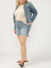 Boyfriend Mid Rise Shorts Plus Size image number 2