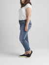 Boyfriend Mid Rise Slim Leg Jeans Plus Size image number 2