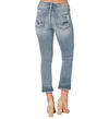 Aiko Kick Crop Medium Wash, , hi-res image number 1