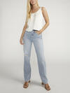 Highly Desirable High Rise Straight Leg Jeans, , hi-res image number 0