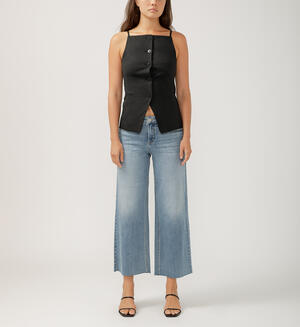 Suki Mid Rise Wide Leg Luxe Stretch Jeans