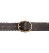 Women's 35mm Genuine Leather Scalloped Edge Belt, Dark Brown, hi-res image number 1