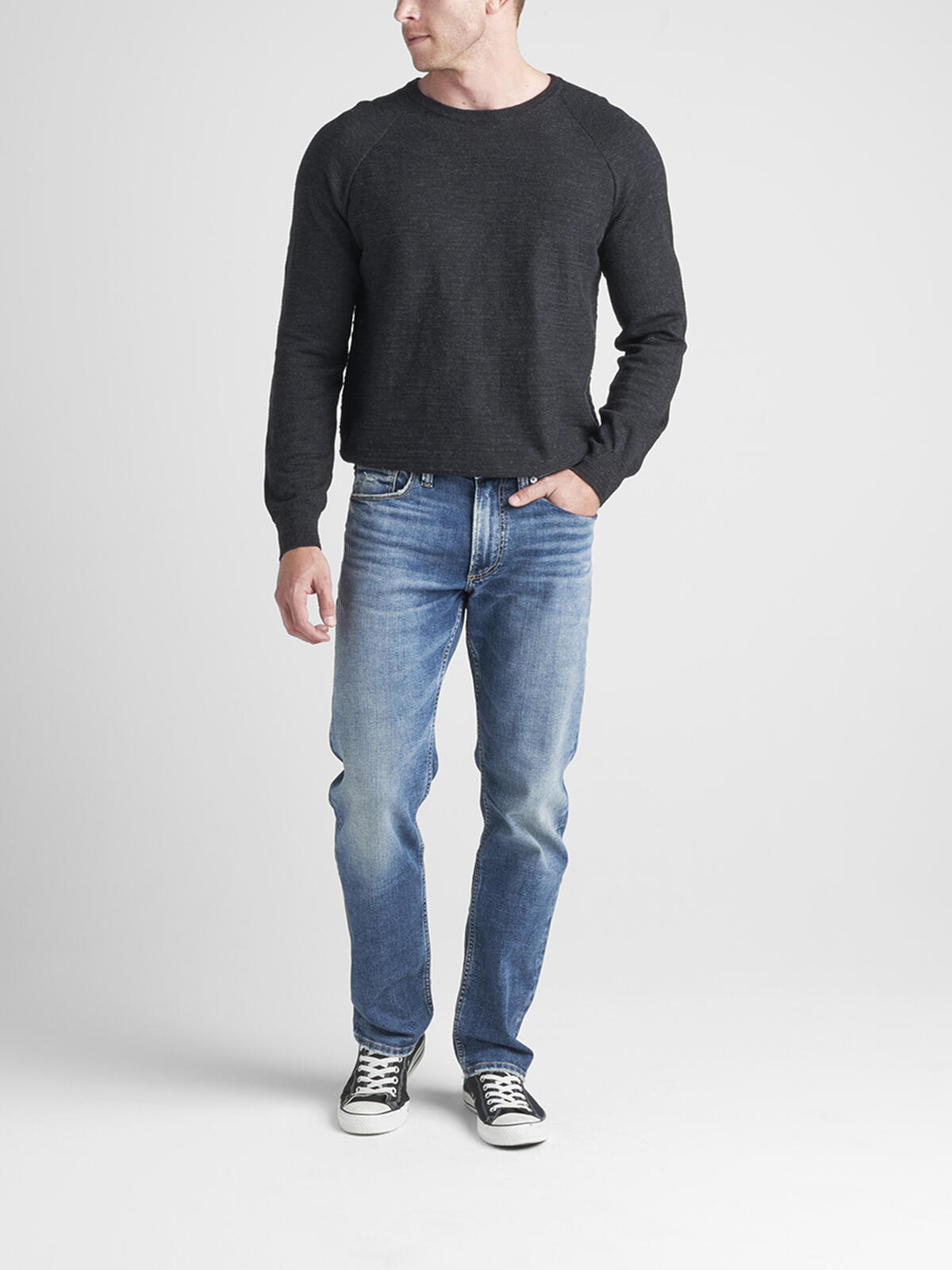 Eddie Relaxed Fit Tapered Leg Jeans image number 0