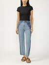 Highly Desirable Two-Tone Straight Leg Jeans image number 0
