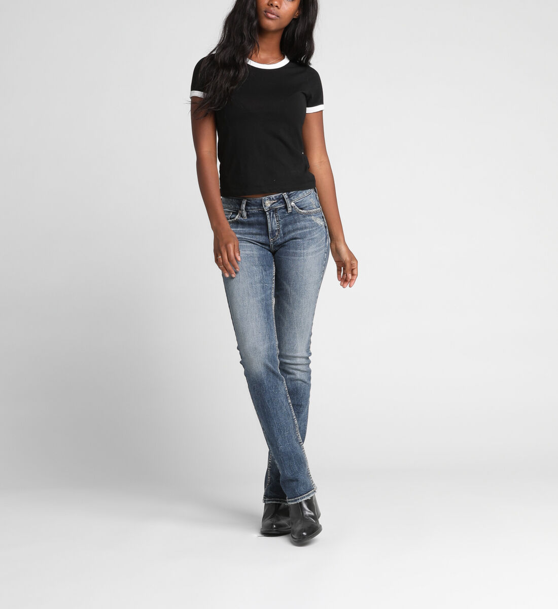 Mid rise 2024 curvy jeans