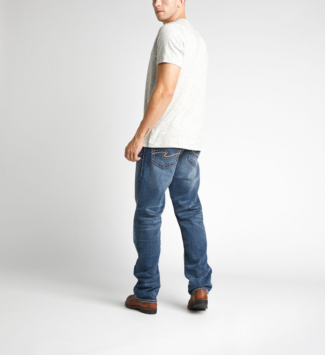 Grayson Easy Fit Straight Leg Jeans Back