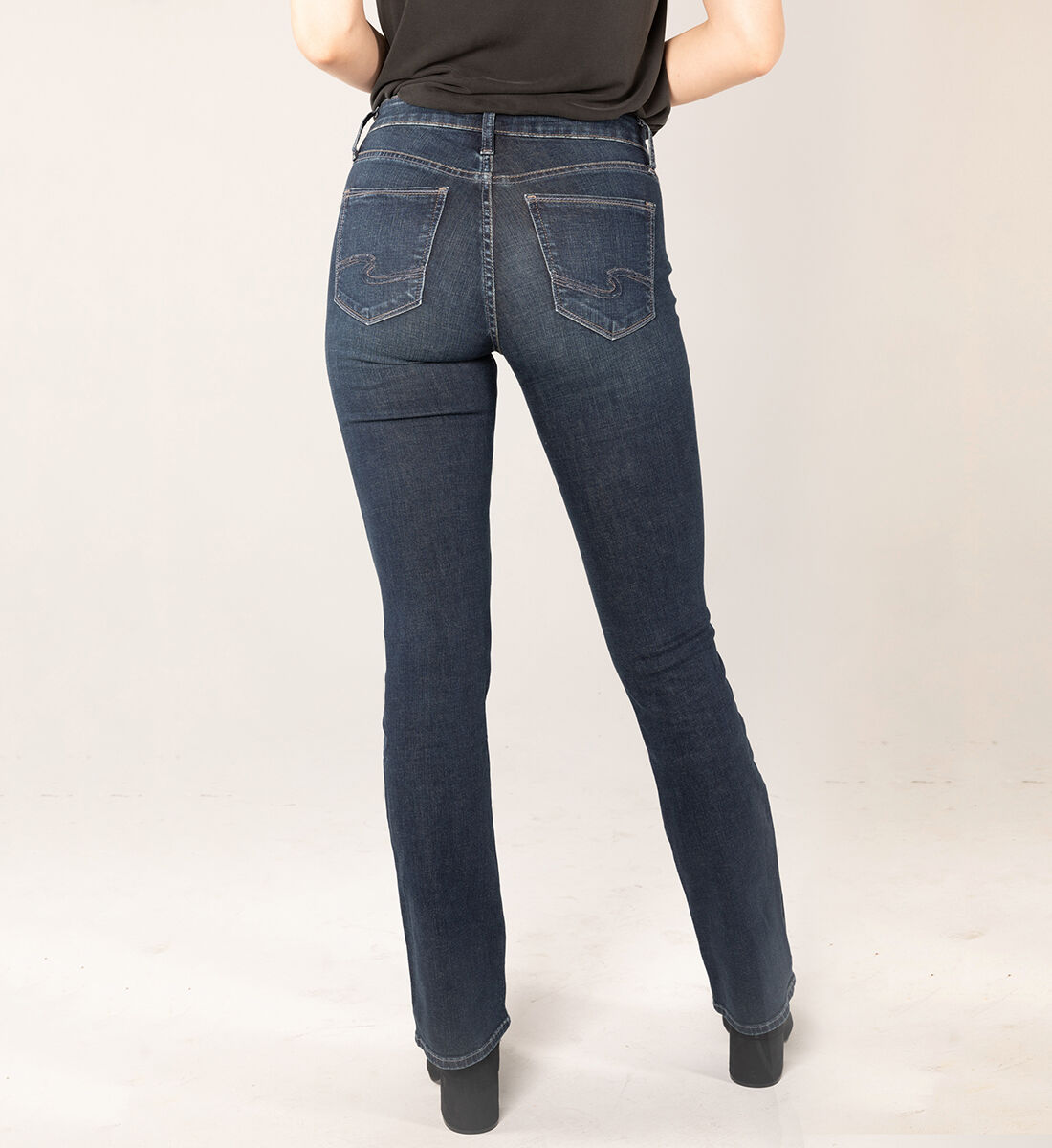 Suki Mid Rise Slim Bootcut Jeans Back