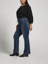 90s Vintage High Rise Bootcut Jeans Plus Size, Indigo, hi-res image number 2