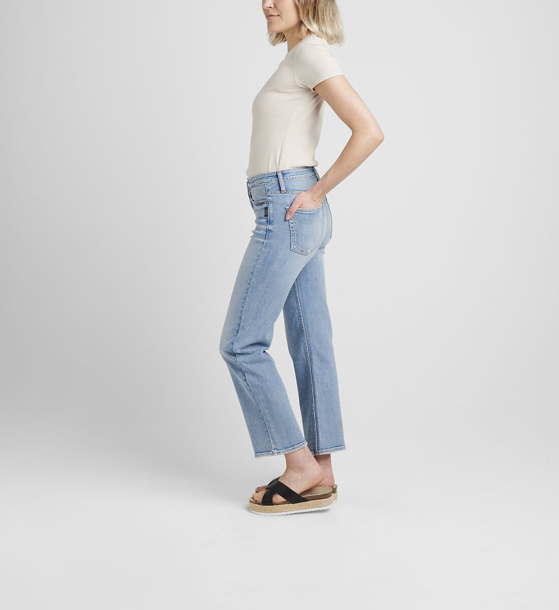 Eyes on Wide High Rise Wide Leg Jeans Side