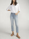 Most Wanted Mid Rise Ankle Straight Jeans image number 0