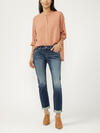Boyfriend Mid Rise Slim Leg Jeans, Indigo, hi-res image number 0