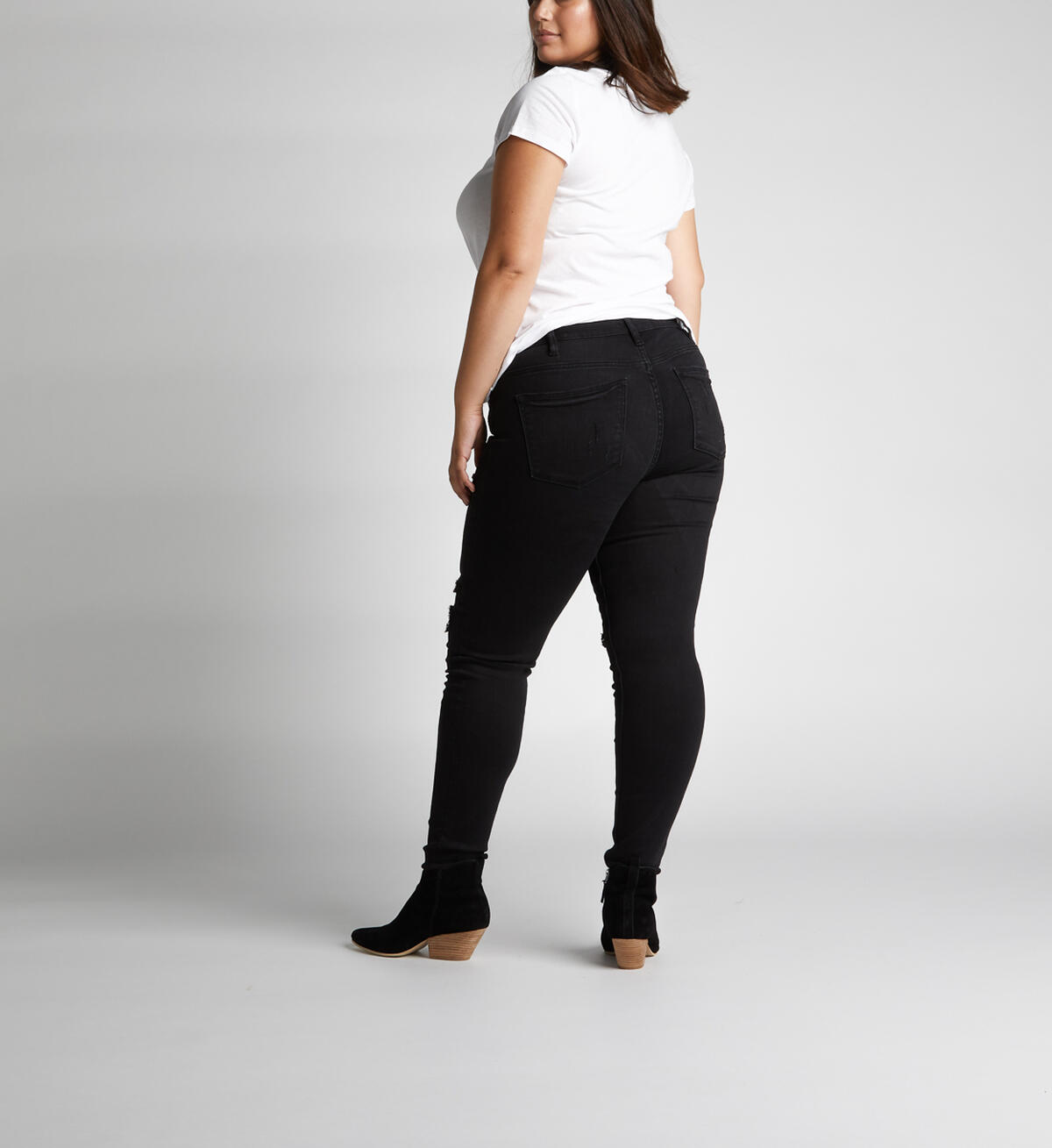 Aiko Mid Rise Skinny Leg Jeans Plus Size Final Sale, , hi-res image number 1