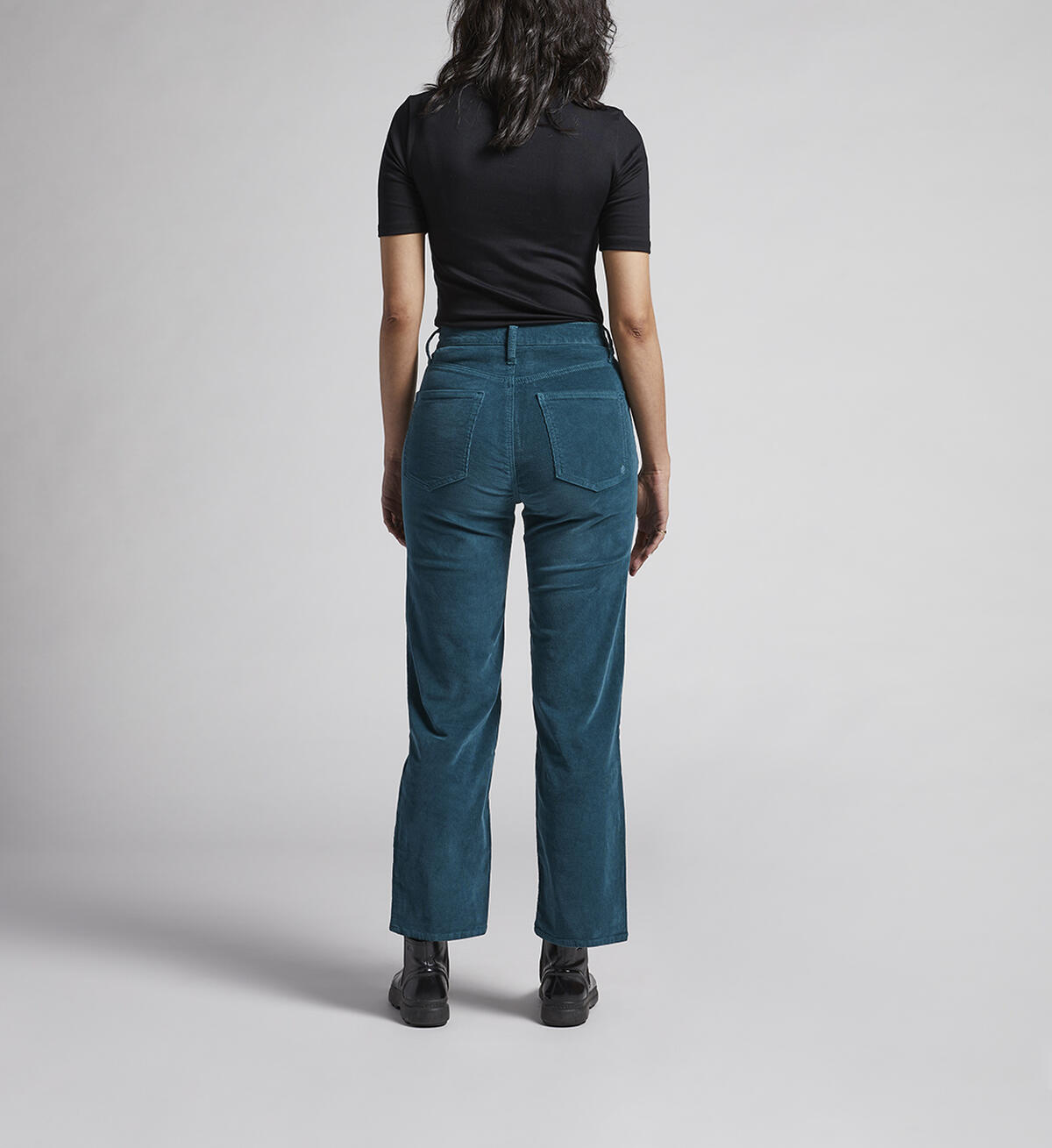 Highly Desirable High Rise Straight Leg Pants, Jewel, hi-res image number 1