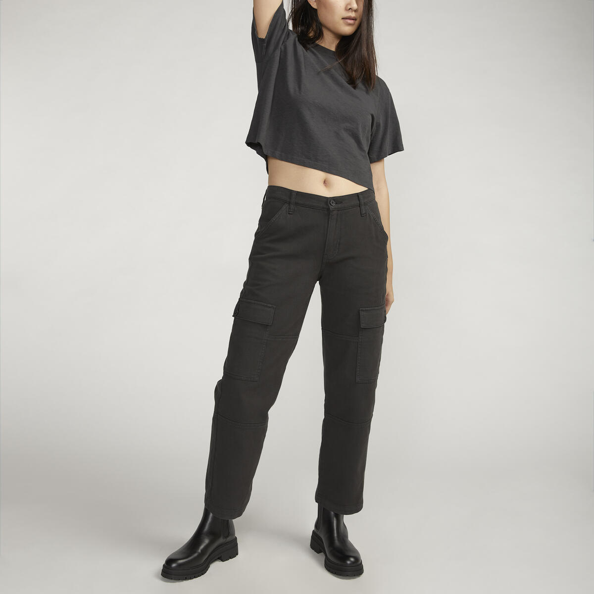 Relaxed Cargo Pant, Black, hi-res image number 4