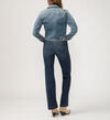 Notched Crop Jean Jacket, , hi-res image number 1